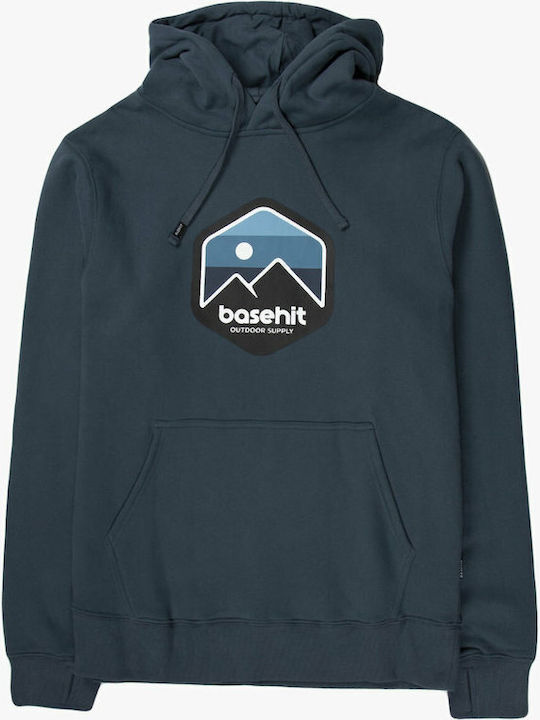 Sweatshirt mit Kapuze Marineblau