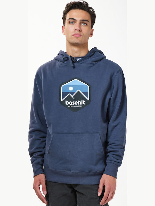 Sweatshirt mit Kapuze Marineblau