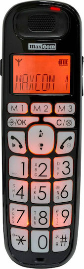 MaxCom MC6800 Cordless Phone with Greek Menu Black