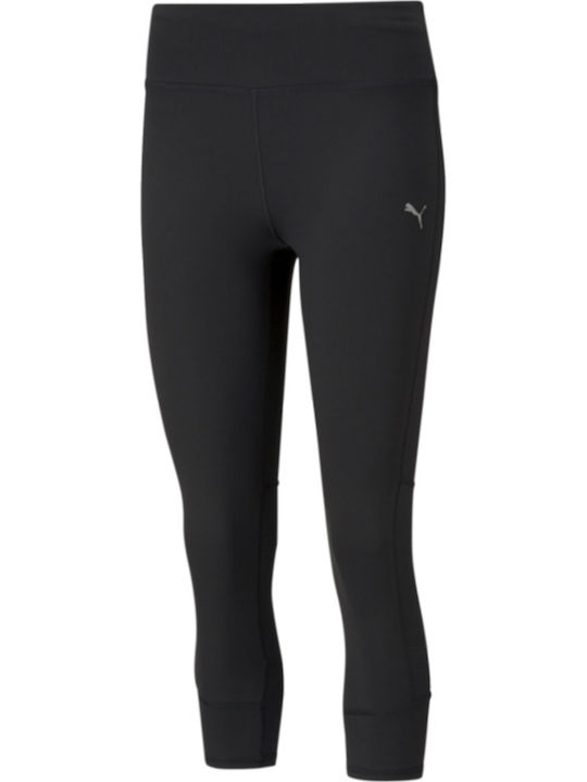 Vorite 3/4 Laufen Frauen Capri Leggings Hochgeschnitten Schwarz