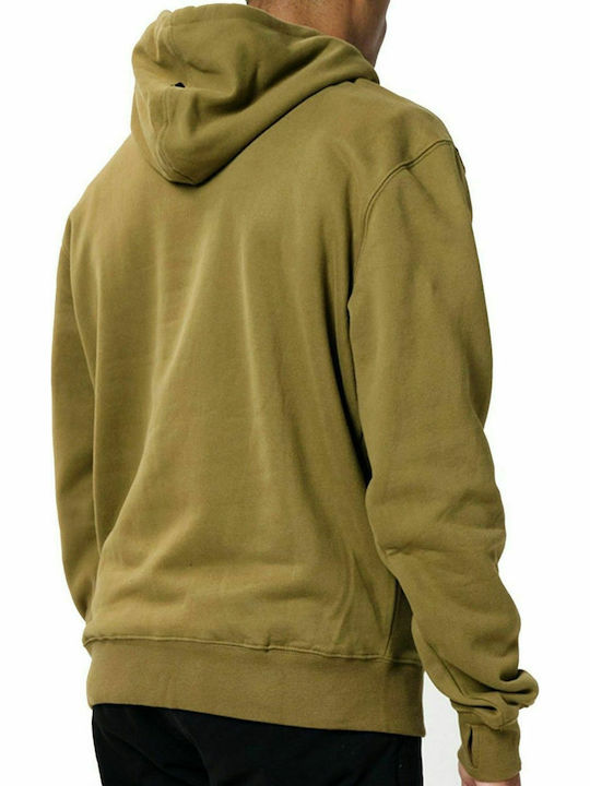 Emerson Men's Sweatshirt with Hood and Pockets Khaki