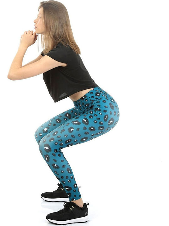 Dri-Fit Training Women's Long High Waist Leggings Leo Petrol