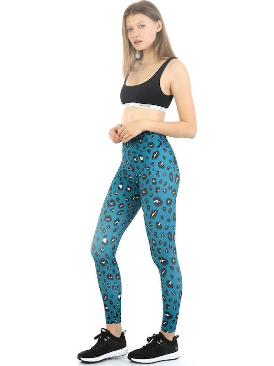 Dri-Fit Training Women's Long High Waist Leggings Leo Petrol