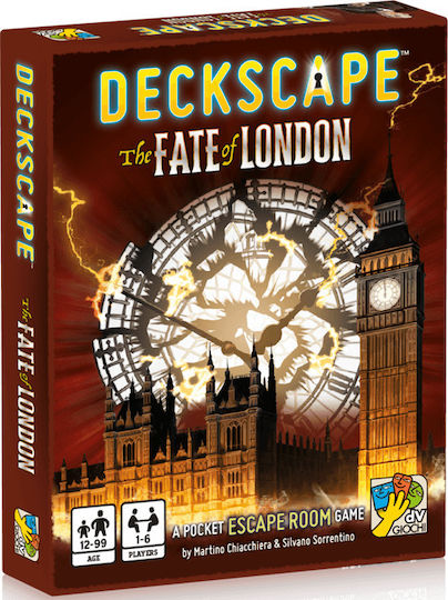 Board Game Deckscape Fate of London for 1-6 Players 12+ Years Old (EN) Da Vinci Games