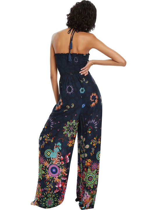 Desigual Iye Women's Sleeveless One-piece Suit Blue