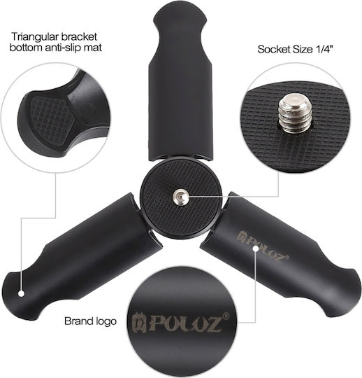 Puluz PU373 Trepied Pentru Telefon Mobil Negru