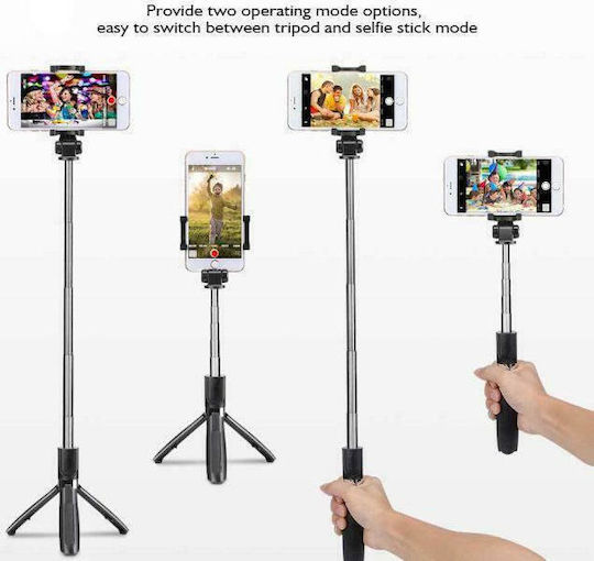 Andowl Selfie-Stick Tripoda Kinitou Bluetooth Schwarz