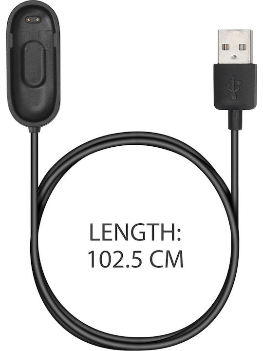 KWmobile Încărcător pentru Mi Band 3/Mi Smart Band 4 Negrus