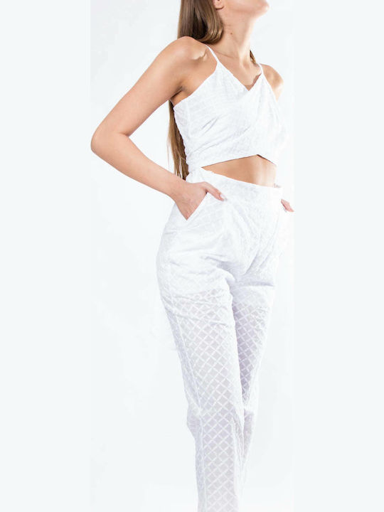 Women's One-piece Suit White
