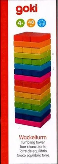 Board Game Tumbling Tower Rainbow for 2 Players 4+ Years Old (EN) Goki