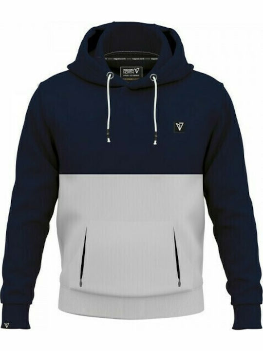 Men's Sweatshirt with Navy Blue Hood