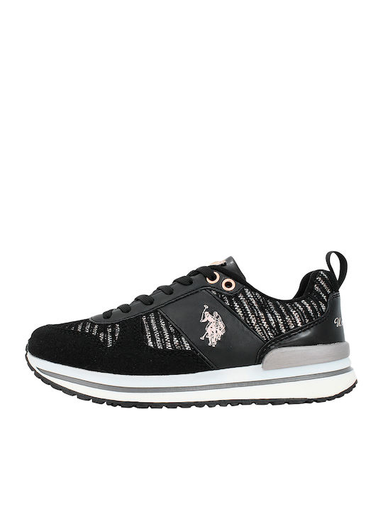 Vema Lurex Παιδικά Sneakers Μαύρα