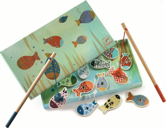 Djeco Wooden Fishing Game The Wild Depths Fishing for Age 2-4