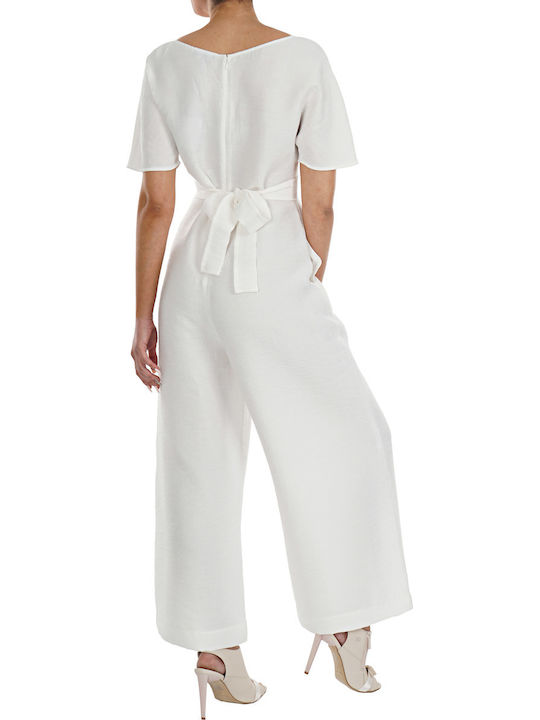 Emporio Armani Women's Short-sleeved One-piece Suit White