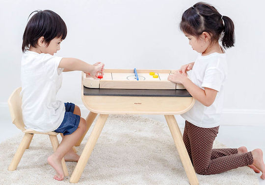Board Game Παιχνίδι με δίσκους 2 σε 1 for 1-2 Players 3+ Years Old (EN) Plan Toys