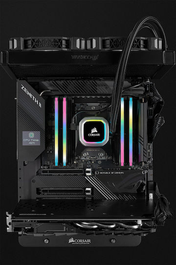 Corsair Vengeance RGB Pro SL 16GB DDR4 RAM cu 2 module (2x8GB) și Corsair Vengeance RGB Pro SL 16GB DDR4 RAM cu 2 module (2x8GB) și