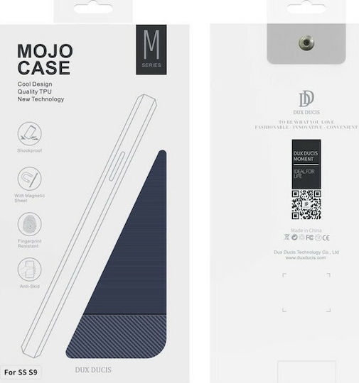Dux Ducis Mojo Series Umschlag Rückseite Silikon Blau (Galaxy S9)