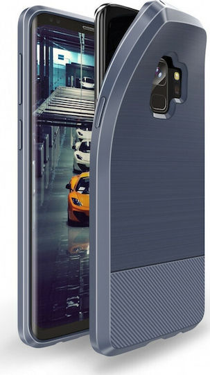 Dux Ducis Mojo Series Umschlag Rückseite Silikon Blau (Galaxy S9)