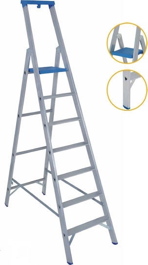 Palbest Ultra Plus Ladder Aluminum with 4+1 Steps 120cm