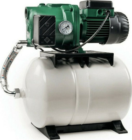 DAB JET 82M Single Stage Single Phase Water Pressure Pump with 60 Litre Container 0.8hp