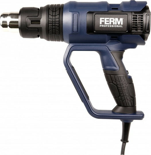 Ferm HAM1017P Πιστόλι Θερμού Αέρα 2000W με Ρύθμιση Θερμοκρασίας εως και 600°C