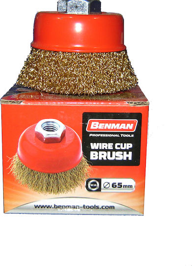 Benman 74307 Συρματόβουρτσα Καμπάνα για Γωνιακό Τροχό 65mm Βιδωτή