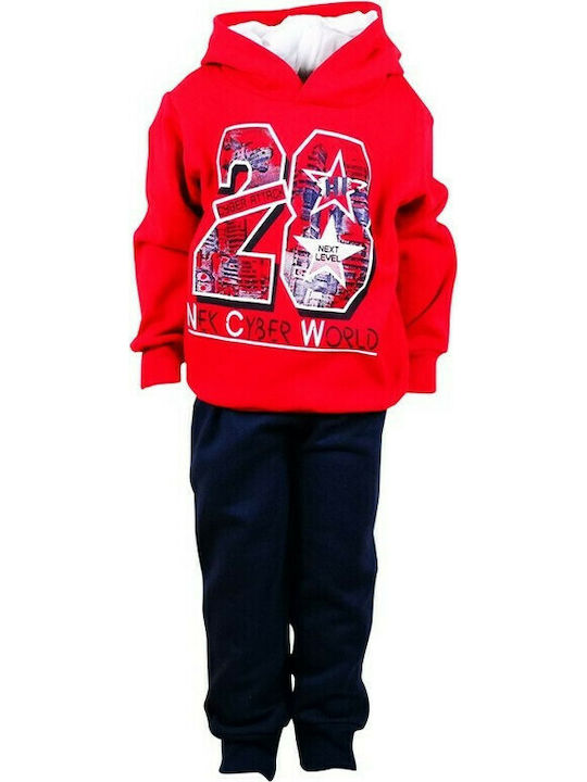 Nek Kids Wear Kinder Sweatpants Set - Jogginganzug Rot 2Stück