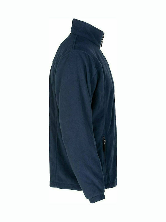 STOP Kedros Winter Fleece Work Cardigan Navy Blue