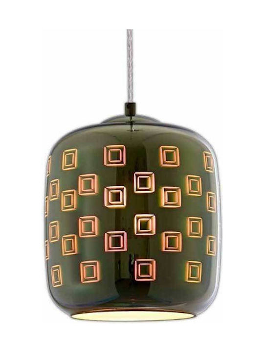 Optonica Pendant Light Single-Light Bell for Socket E27 Green