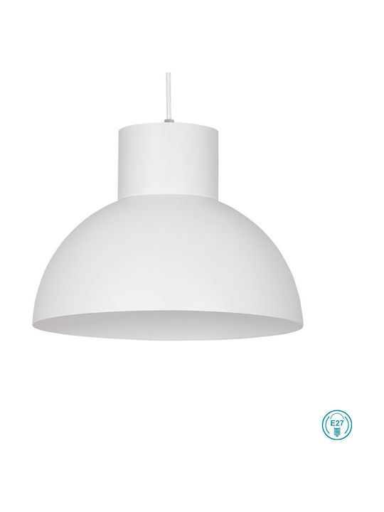 Nowodvorski Works Hängende Deckenleuchte Einfaches Licht Glocke für Fassung E27 Weiß