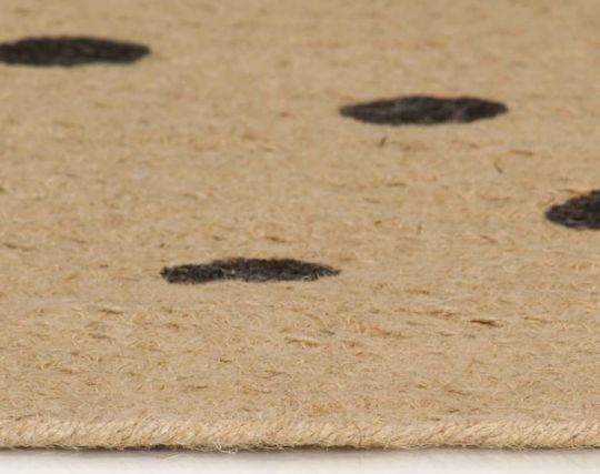 vidaXL Handmade Rug Round Summer Wicker Beige