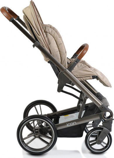 Cangaroo Icon Adjustable 2 in 1 Baby Stroller Suitable for Newborn Beige