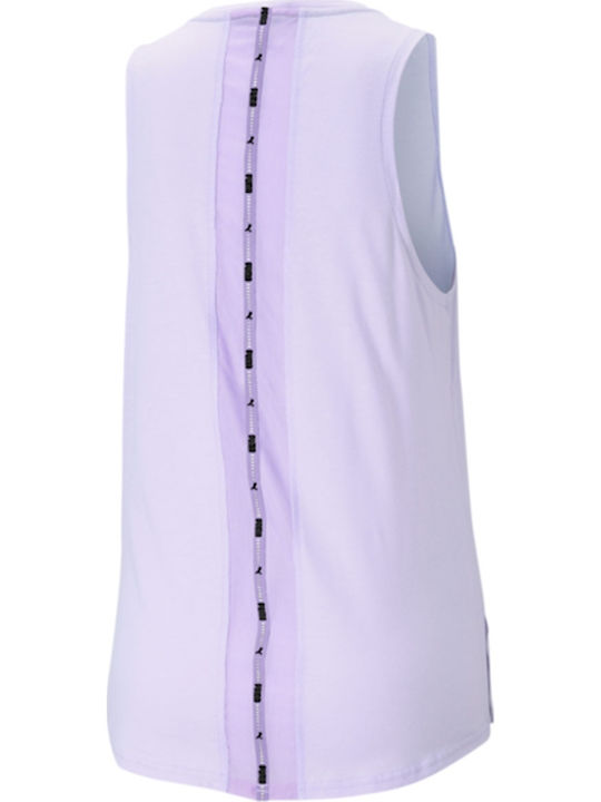 Damen Sommer Ärmellose Bluse Flieder