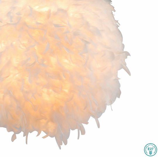 Globo Lighting Κρεμαστό Φωτιστικό Λευκό με Ντουί E27 60x600εκ.