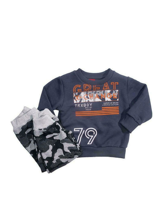 Trax Kids Sweatpants Set Blue 2pcs