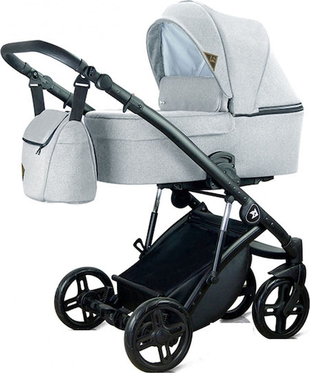 Milu Kids Atteso Бебешка количка 3 в 1 Светло сиво