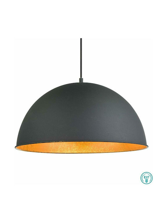 Globo Lighting Pendant Light Single-Light for Socket E27 Black