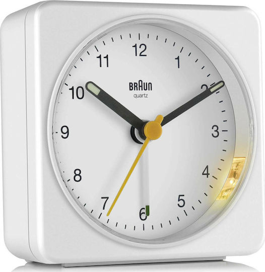 Braun Επιτραπέζιο Ρολόι με Ξυπνητήρι BC03W Braun Επιτραπέζιο Ρολόι με Ξυπνητήρι BC03W