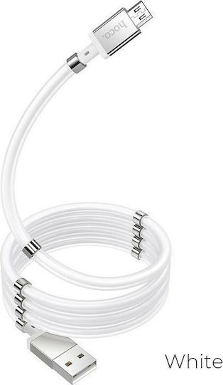 Hoco U91 Magnetisch USB 2.0 auf Micro-USB-Kabel Weiß 1m (HC-U91M) 1Stück