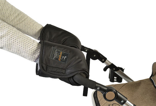 Cangaroo Handschellen Kinderwagen Schwarz Hand Muff