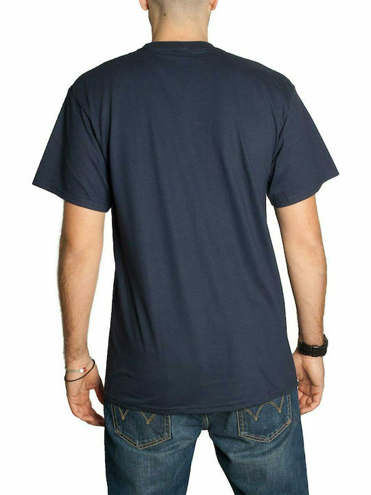 HUF Downward Spiral Men's Short Sleeve T-shirt Navy Blue