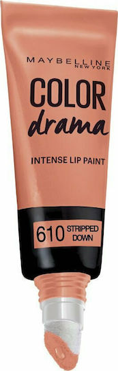 Maybelline Color Drama Lip Paint Liquid Lipstick Sheer 610 Stripped Down 6.4ml