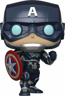 Funko Pop! Spiele: Avengers - Captain America (Marvel Gamer-Universum) 627 Wackelkopf