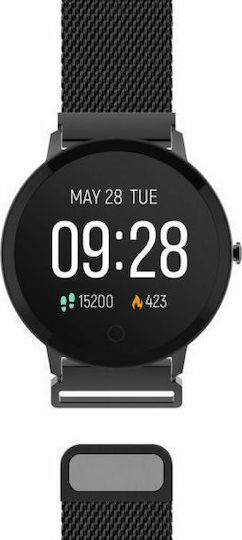 Forever ForeVive SB-320 43mm Smartwatch με Παλμογράφο (Μαύρο)