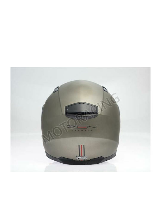 Zen ZN-816 Full Face με Sun Visor ECE 22.05 Titanium Matt