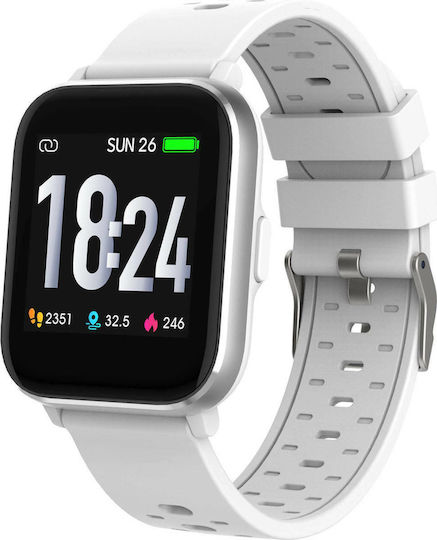 Denver SW-163 Smartwatch mit Pulsmesser (Weiß)