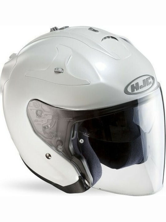 HJC FG-JET Metal Jet Helmet Pearl White Ryan