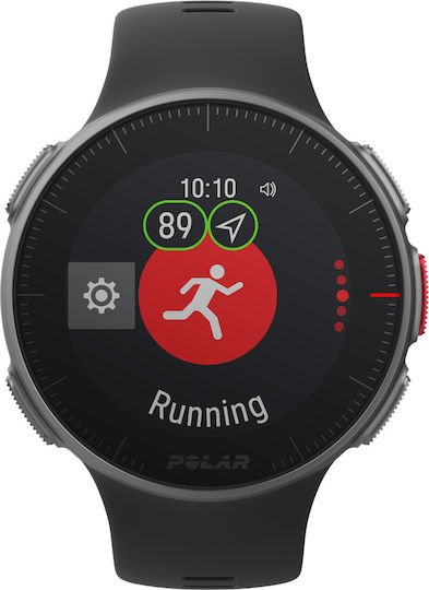 Vantage V Edelstahl 46mm Wasserdicht Smartwatch (Schwarz)