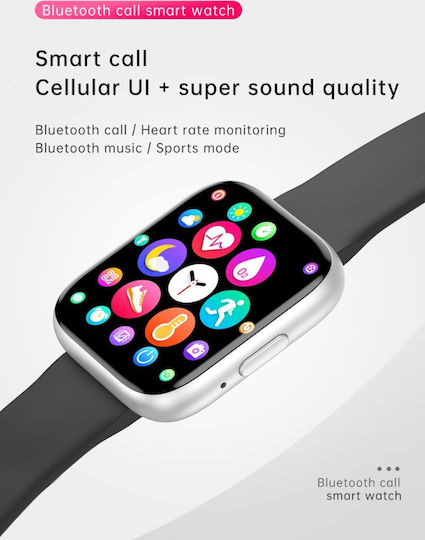 T99 Smartwatch με Παλμογράφο (Μαύρο)