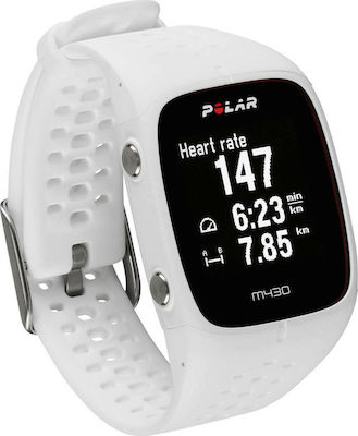 Polar M430 HR 40mm Waterproof Smartwatch with Heart Rate Monitor (White)